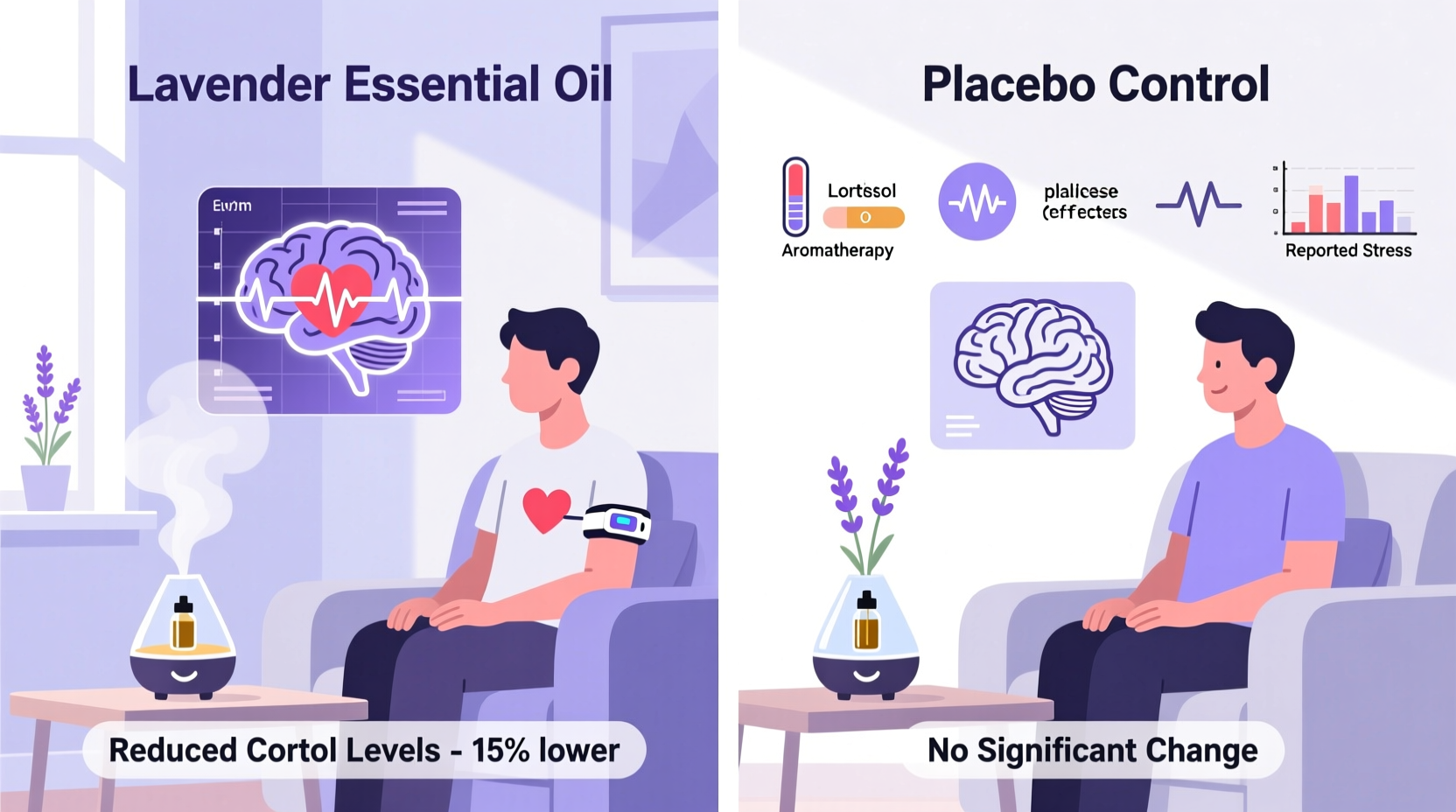 is aromatherapy diffusing effective for stress relief or just placebo