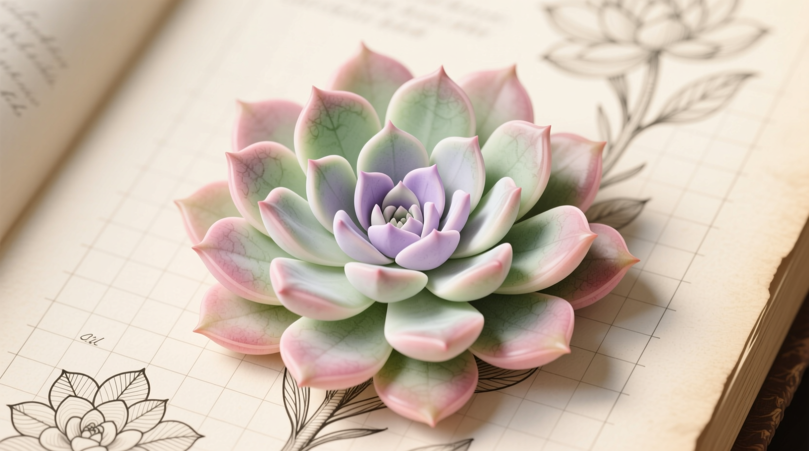 flowering hen and chicks
