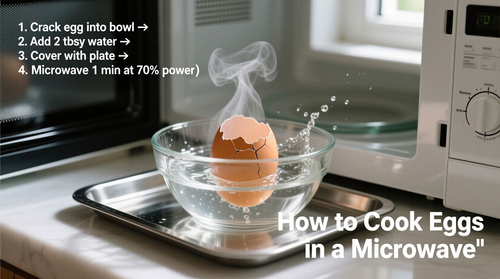 how to cook eggs in a microwave