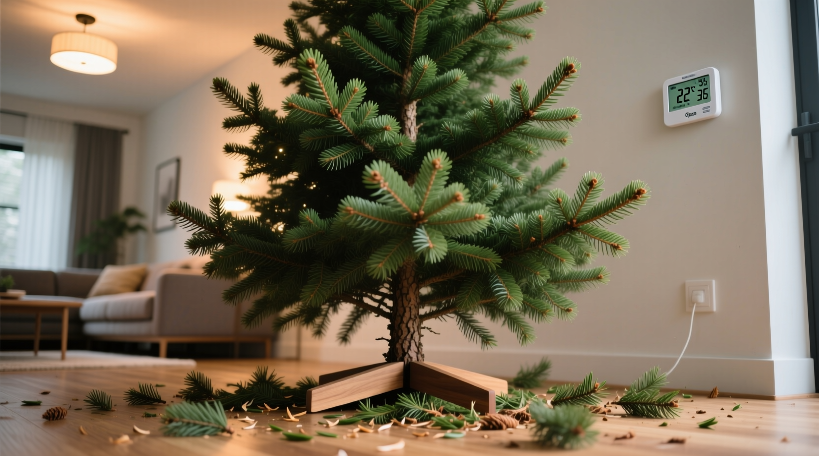 why does my christmas tree shed needles within 48 hours of setup