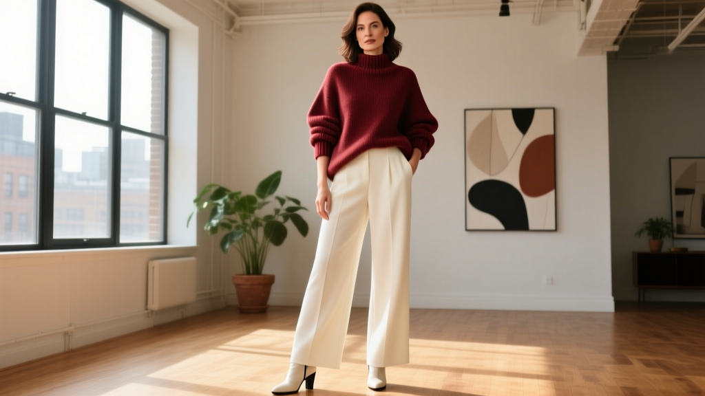 How to Style an Oversized Cashmere Sweater Like a Pro
