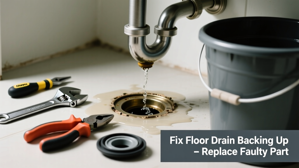 Fix Floor Drain Backing Up: Replace the Faulty Part