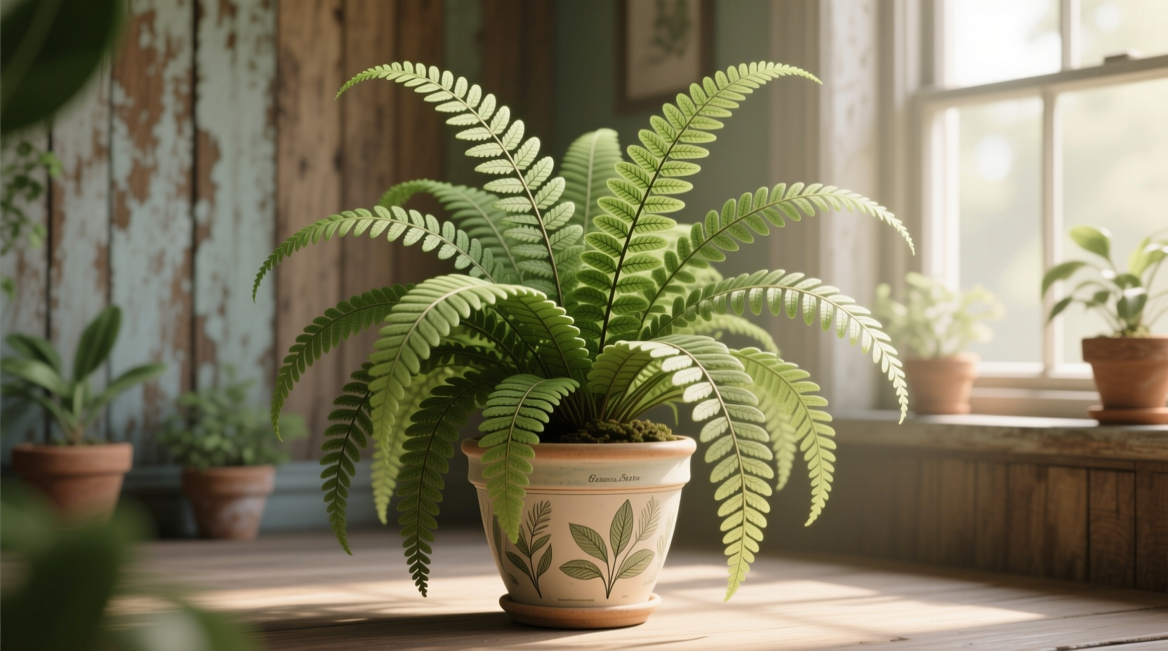 boston fern houseplant