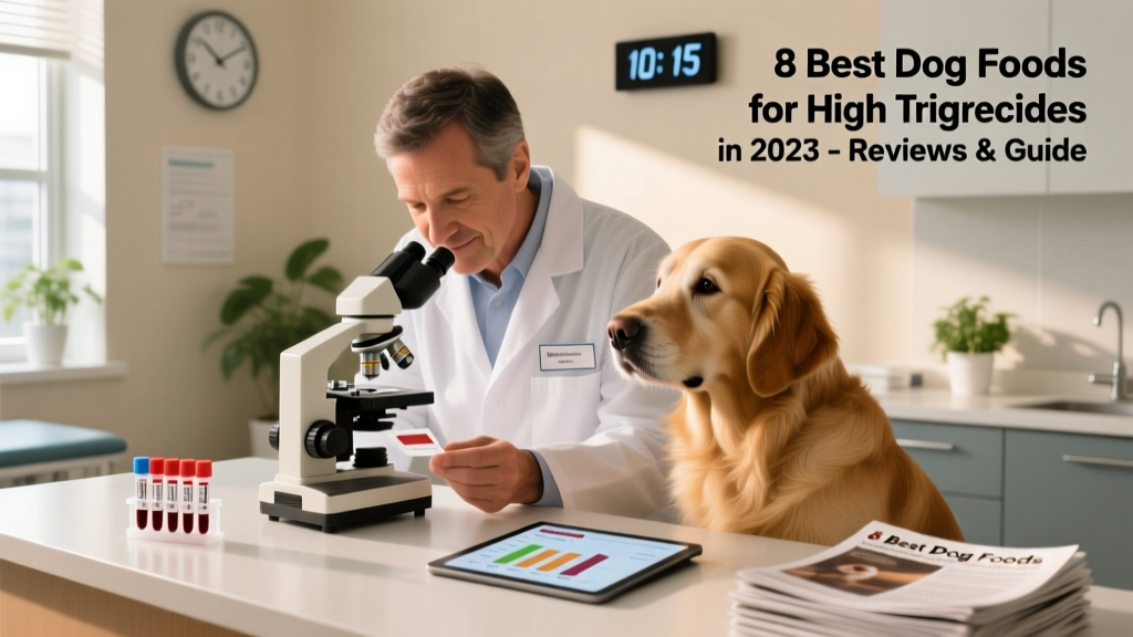Close-up of a vet examining a dog's blood sample in a clinic setting