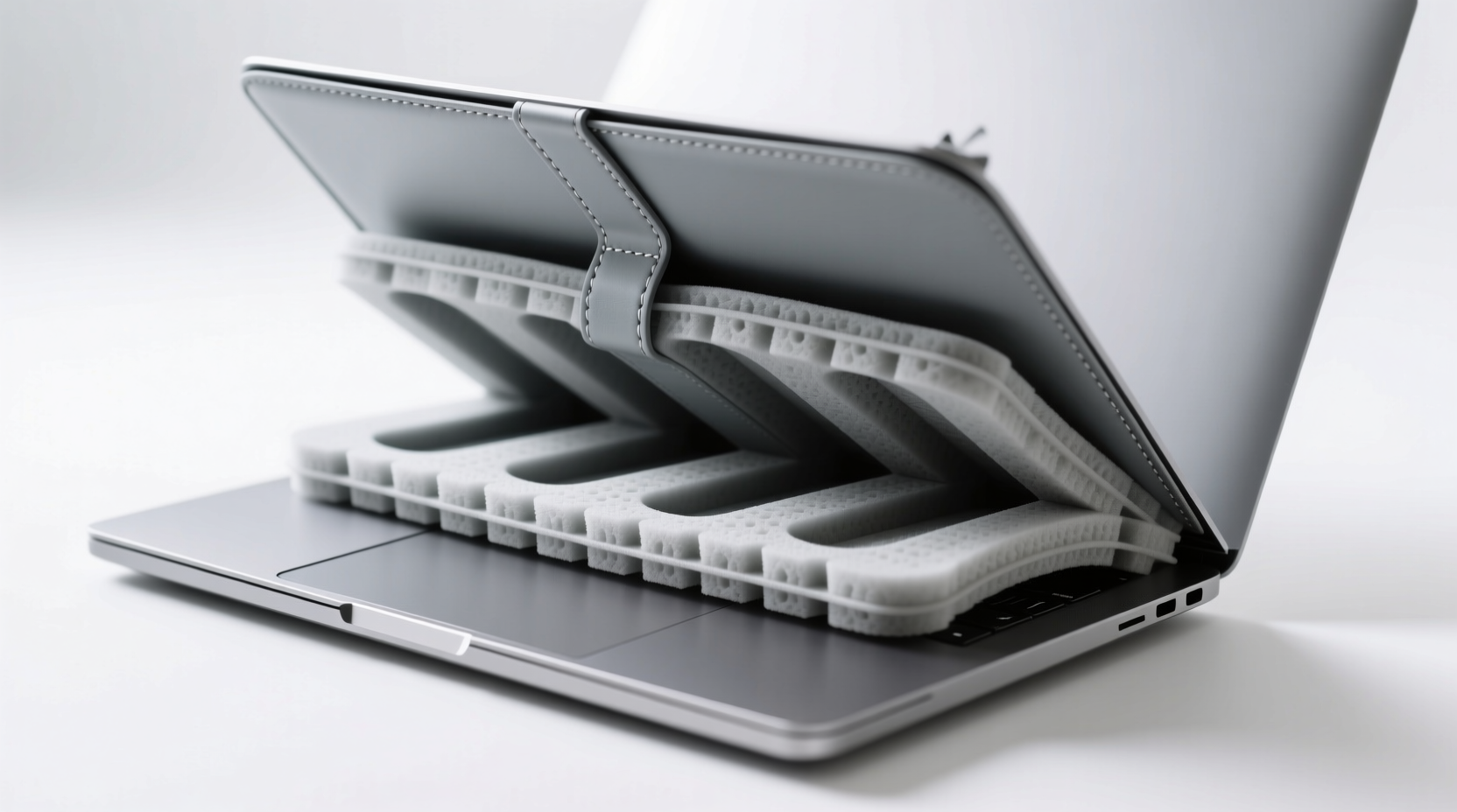 how to clean laptop sleeve interior padding safely