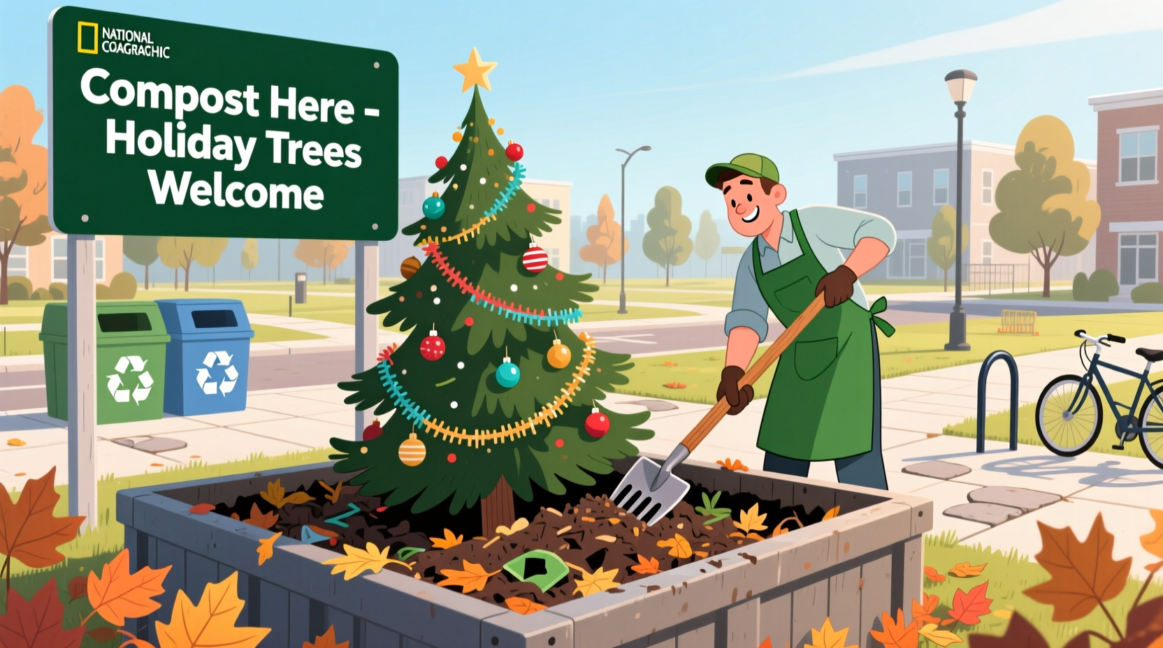 can you compost your real tree after christmas and where to drop it off