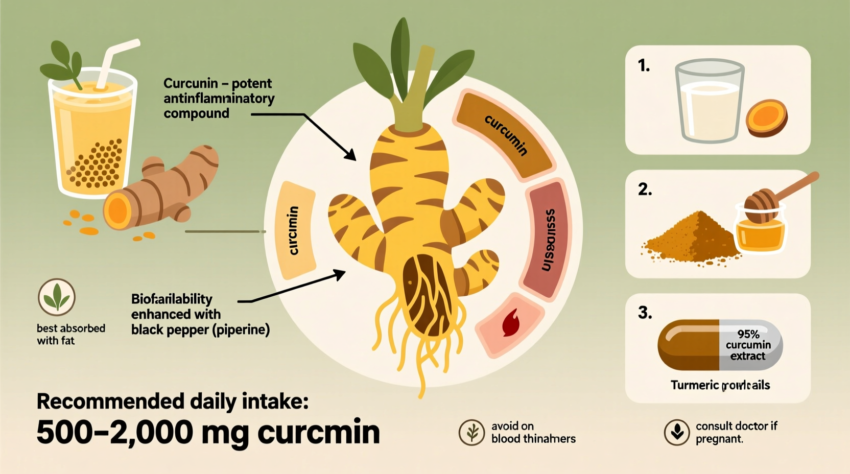 Turmeric application for joint inflammation relief