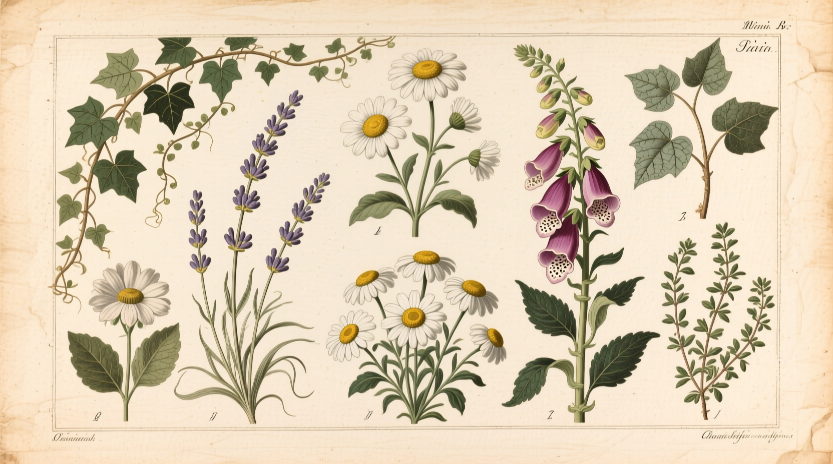 border plants and flowers