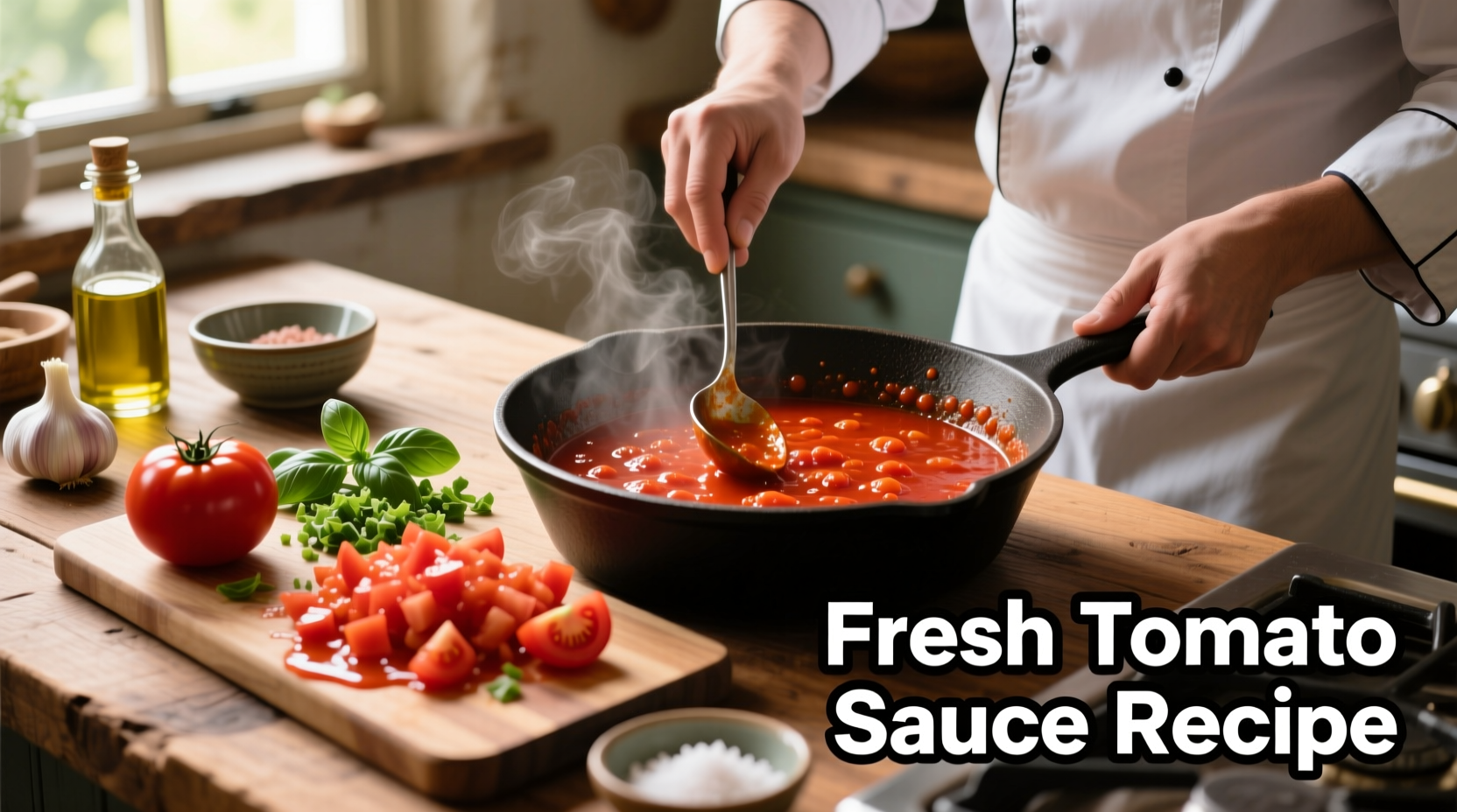 Fresh Tomato Sauce Recipe: 6 Ingredients, 45 Minutes