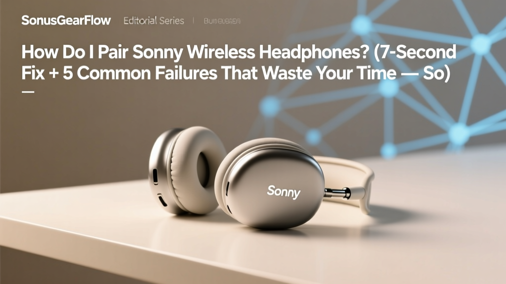 How to Pair Sonny Wireless Headphones (2026)