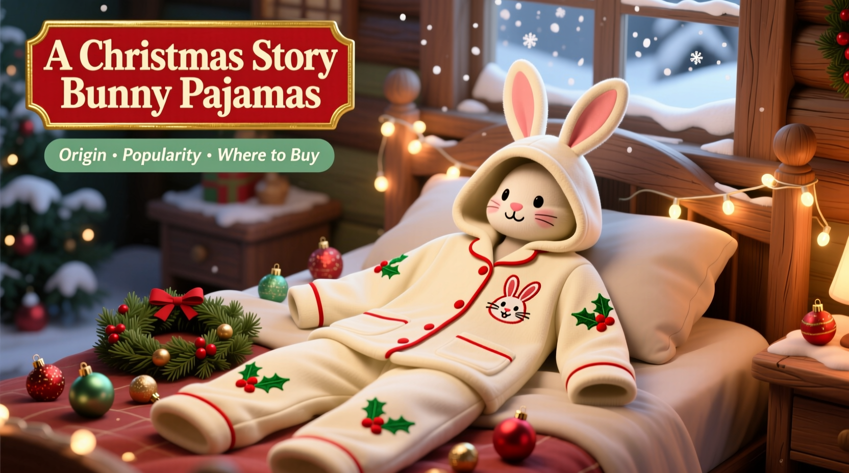a christmas story bunny pajamas