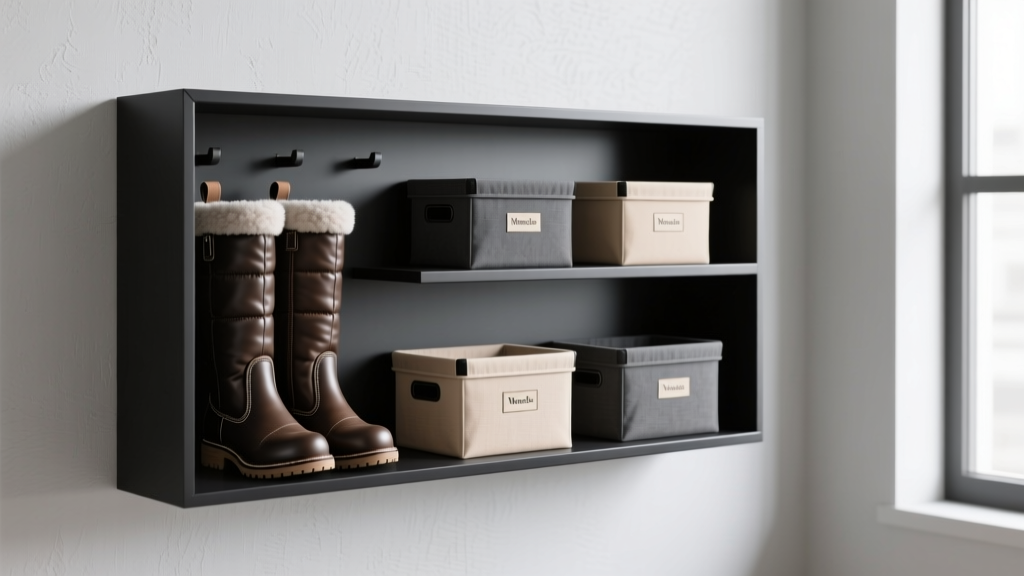 Winter Boot Storage in Small Entryways: A 14-Inch-Deep Wa...