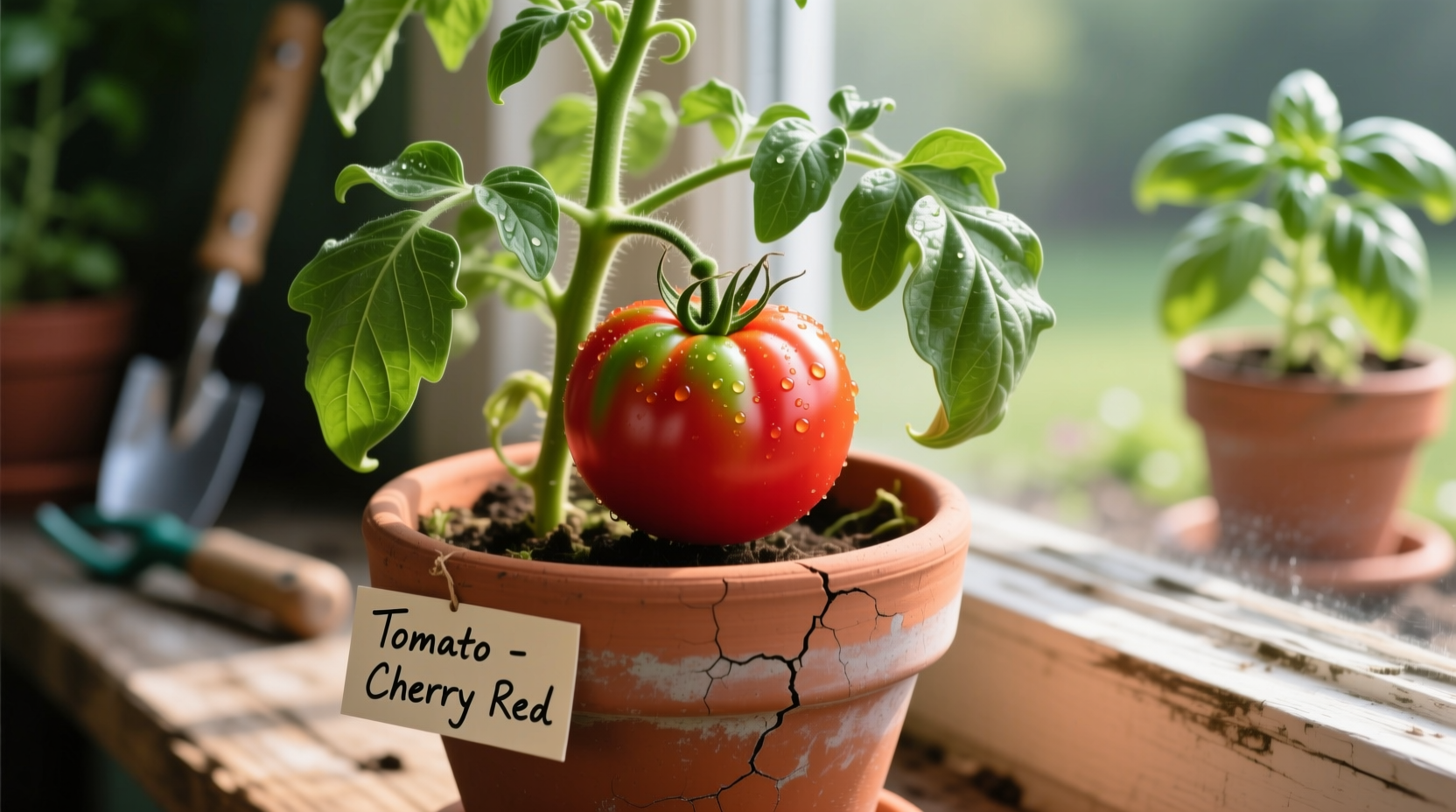 growing tomato in pot