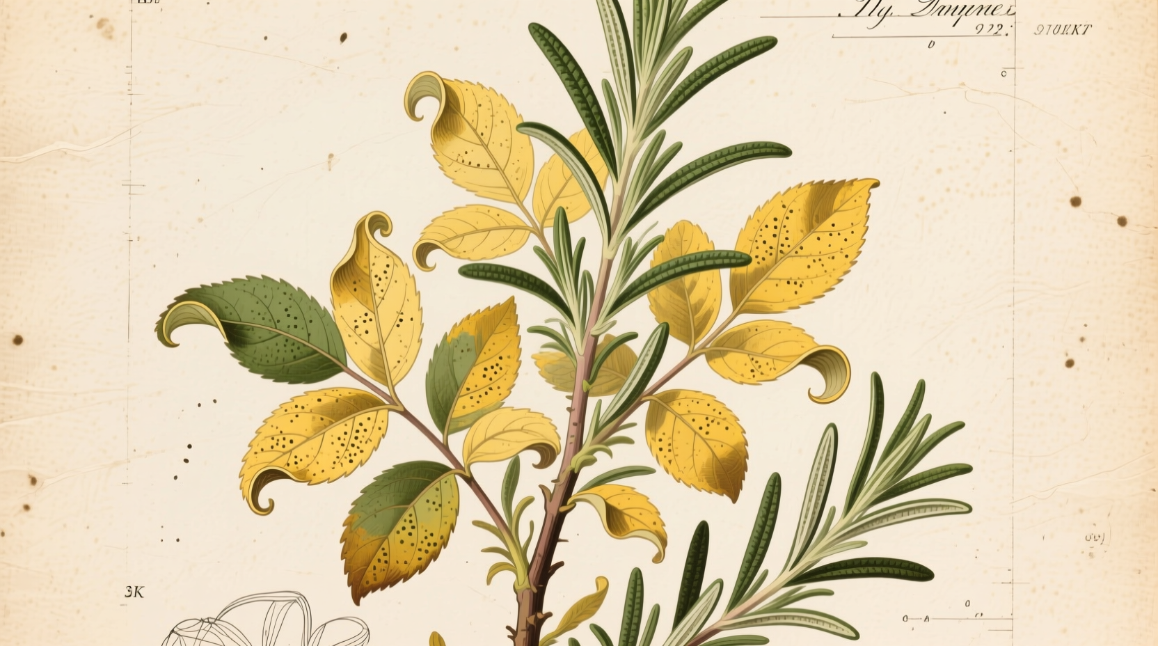rosemary yellowing leaves