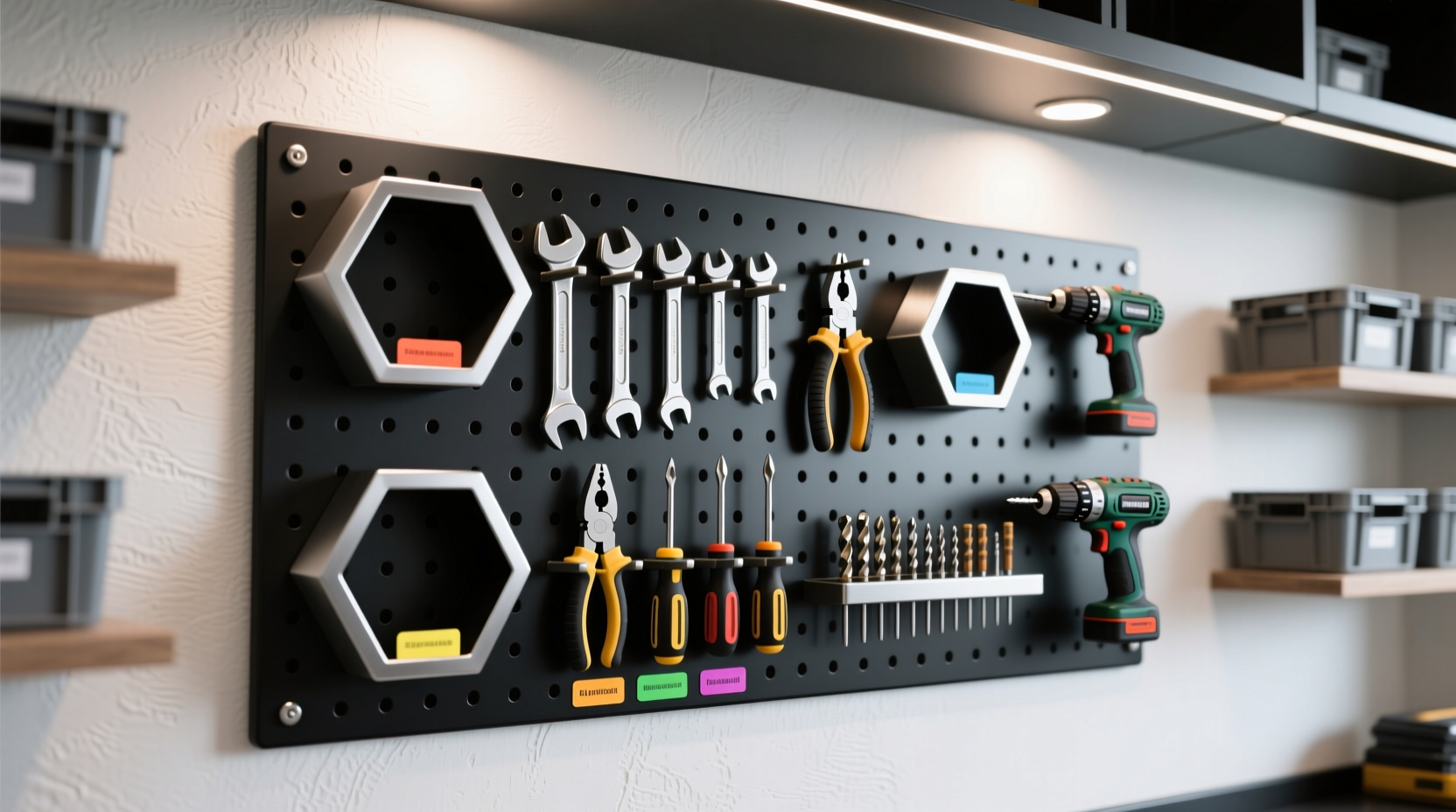 build custom pegboard tool holders to organize your wal