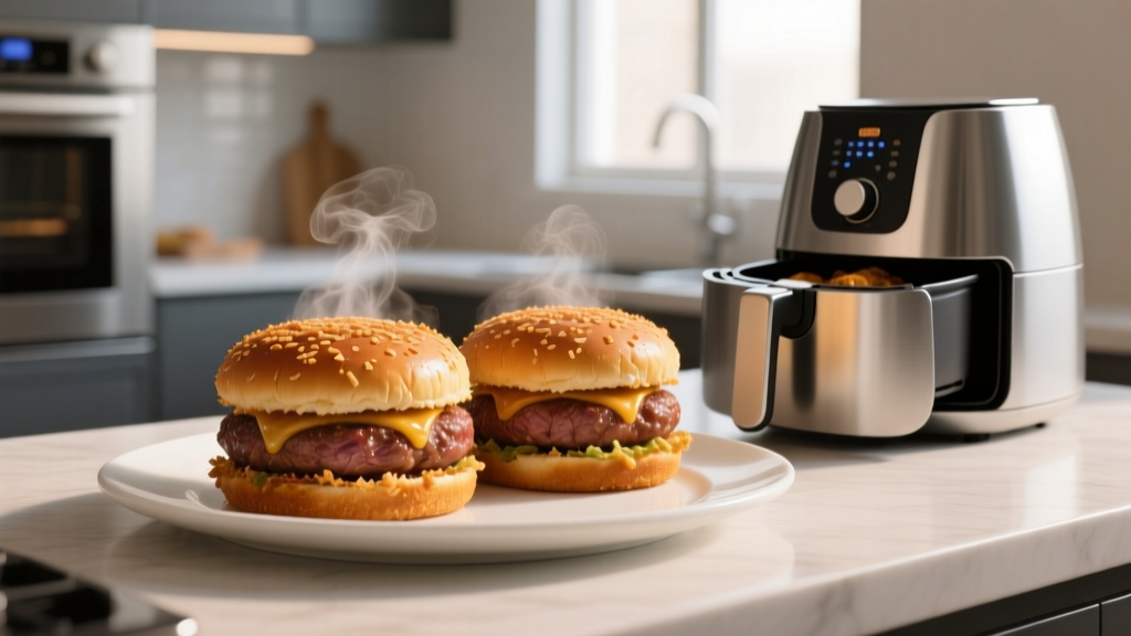 How to Cook Frozen Hamburgers in an Air Fryer (Crispy & Juicy!)