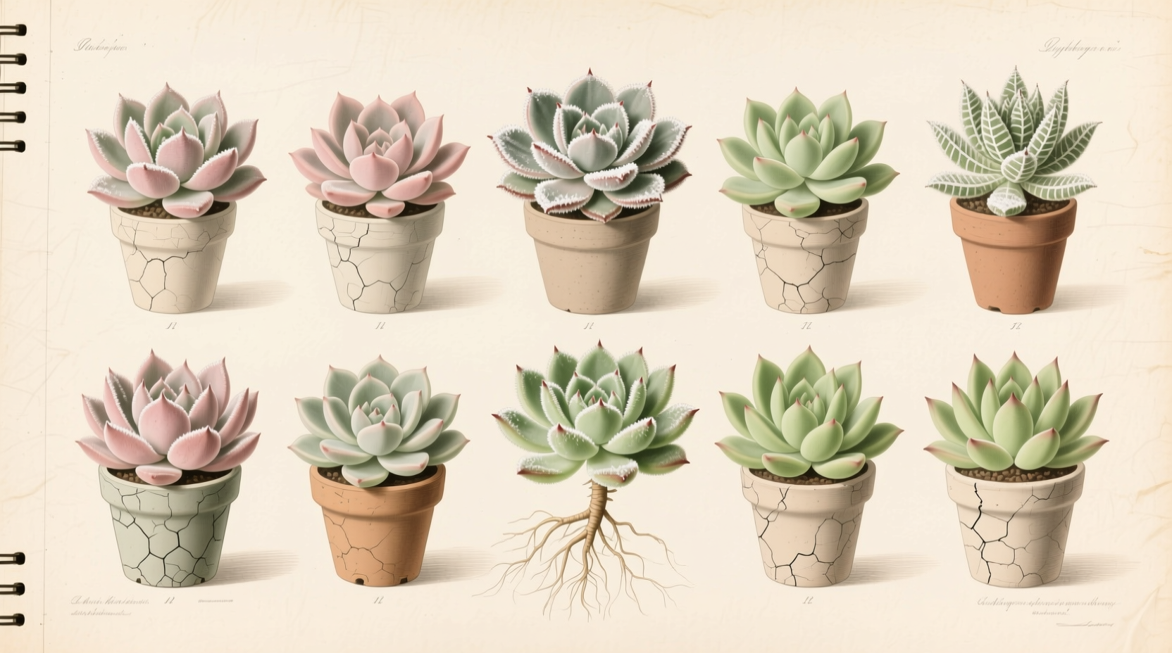 different types of echeveria