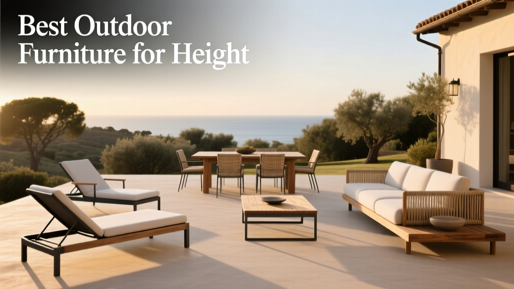 Best Outdoor Furniture for Tall & Short Users