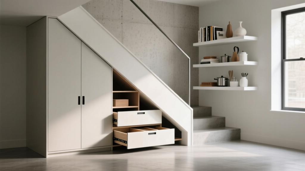 Under Stair Storage Solutions That Maximize Dead Space
