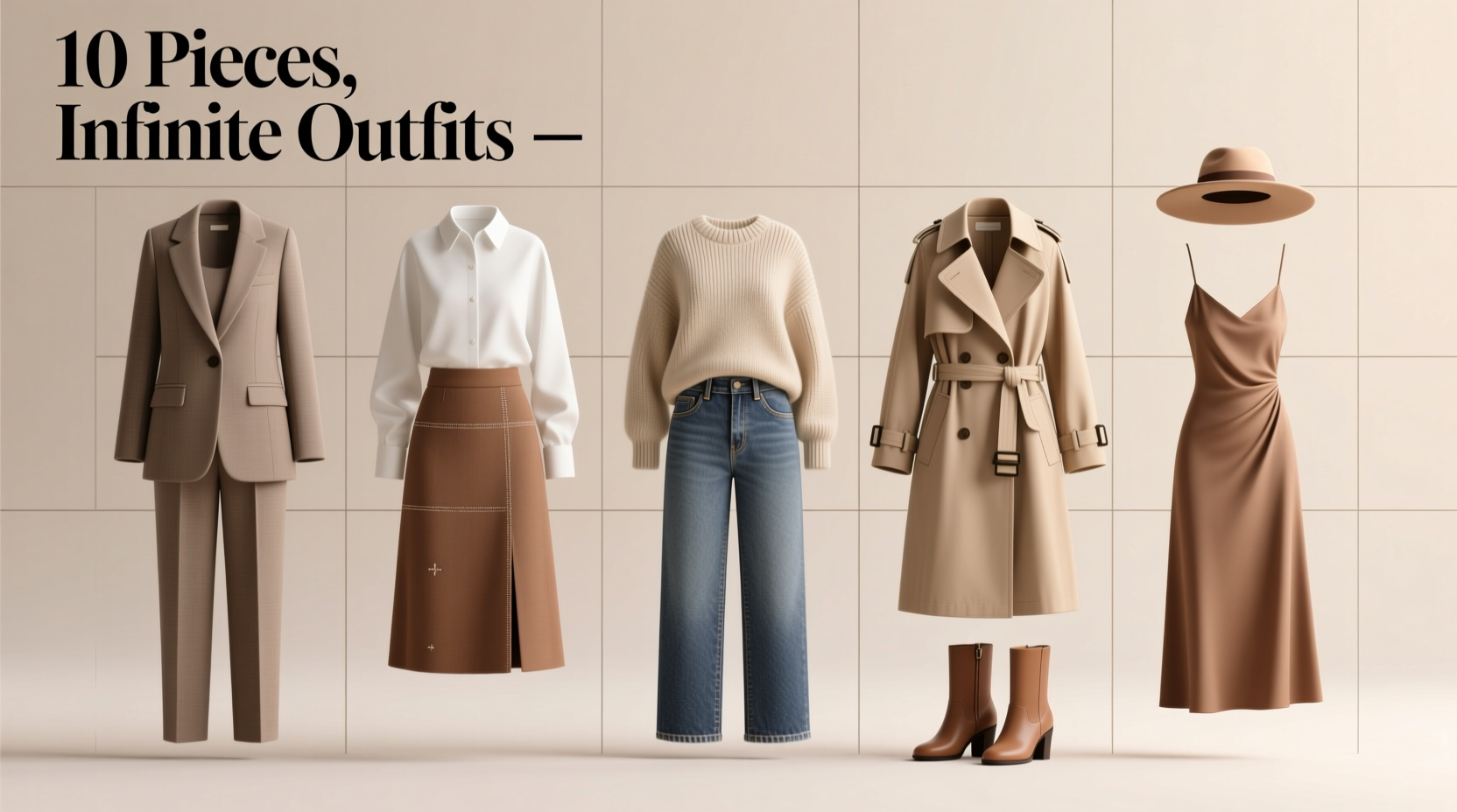 how to create a capsule wardrobe with only 10 pieces mix and match magic