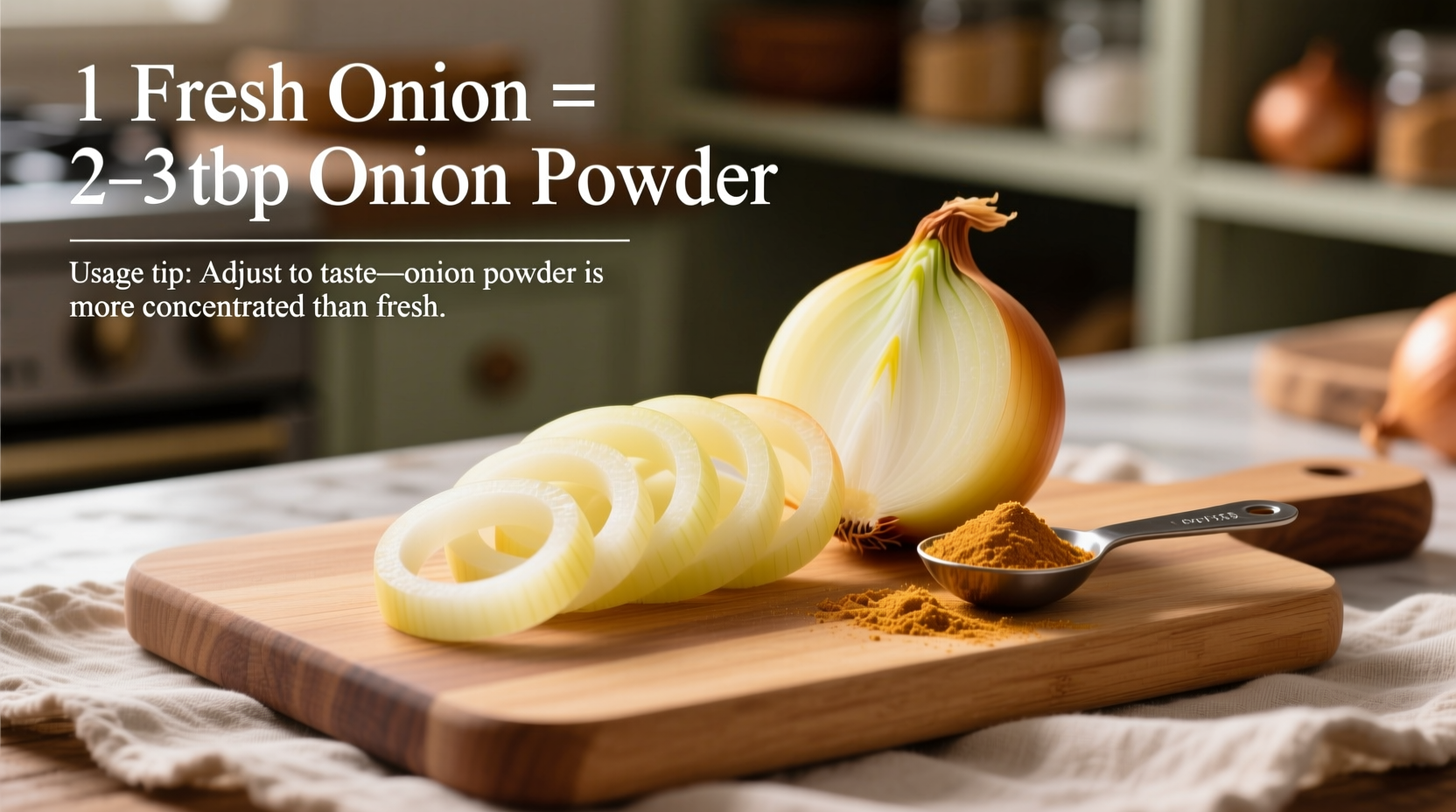 how much onion powder equals one fresh onion usage tips
