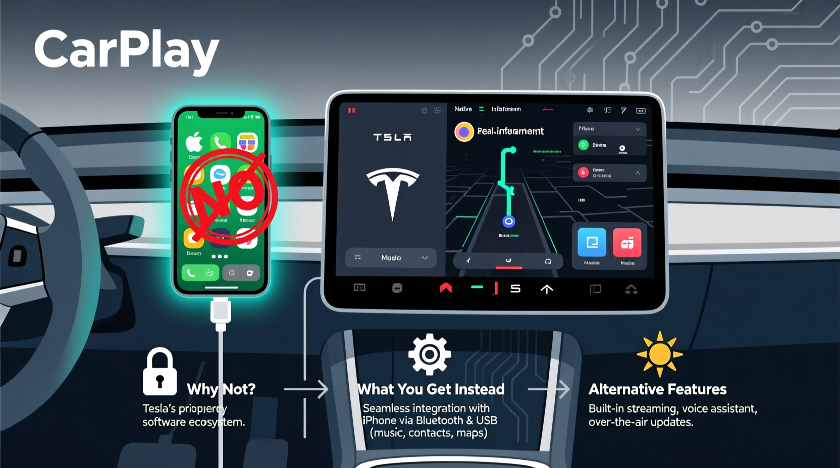 do teslas have apple car play