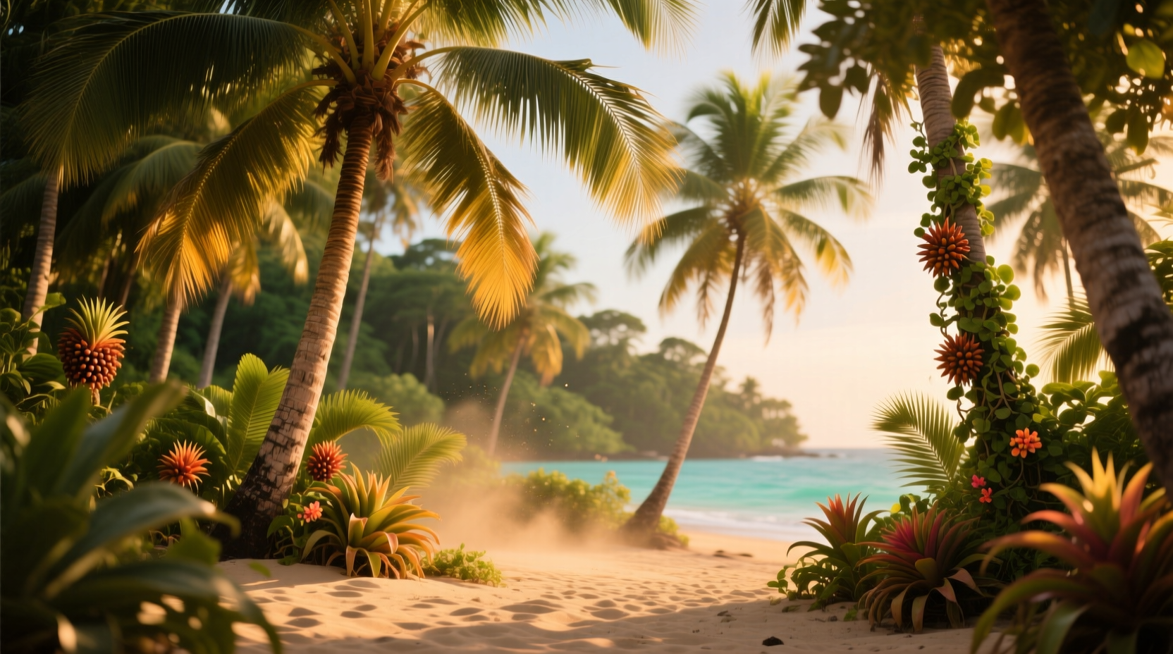 palm tree type plants