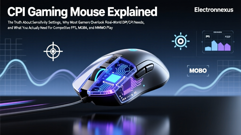 CPI Gaming Mouse Explained: The Truth About Sensitivity Settings, Why Most Gamers Overlook Real-World DPI/CPI Needs, and What You Actually Need for Competitive FPS, MOBA, and MMO Play