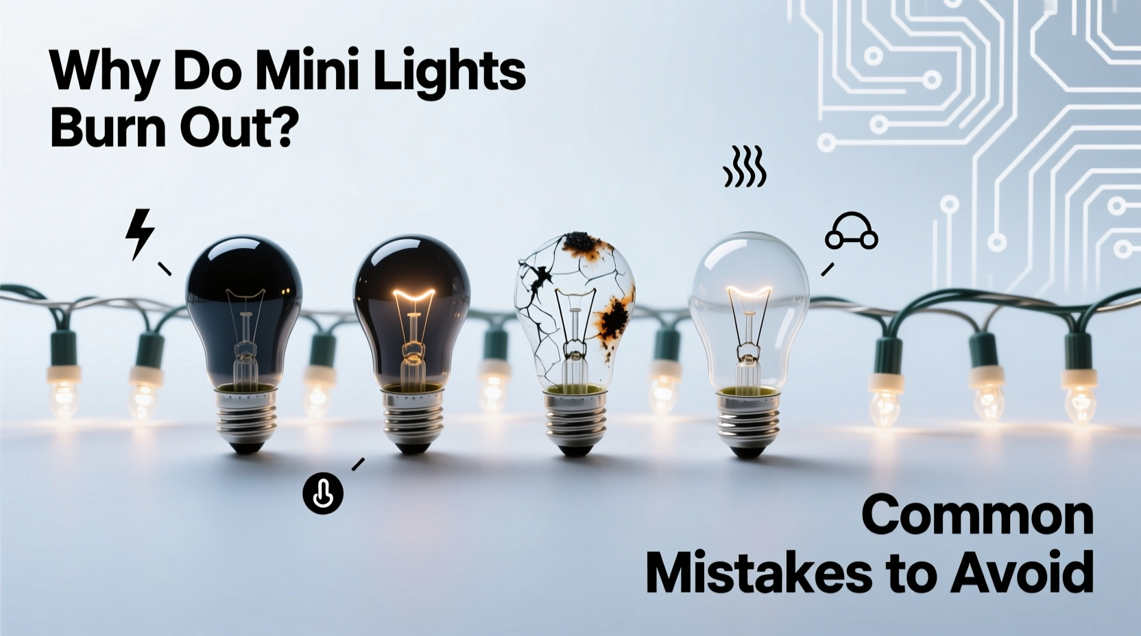 why are my mini lights burning out quickly common mistakes to avoid
