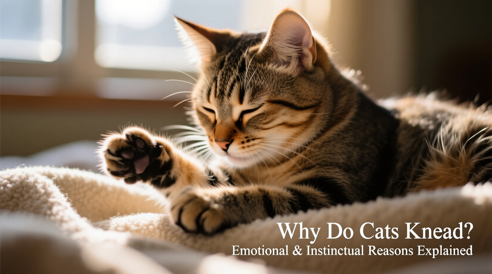 why do cats knead like kittens emotional and instinctual reasons explained