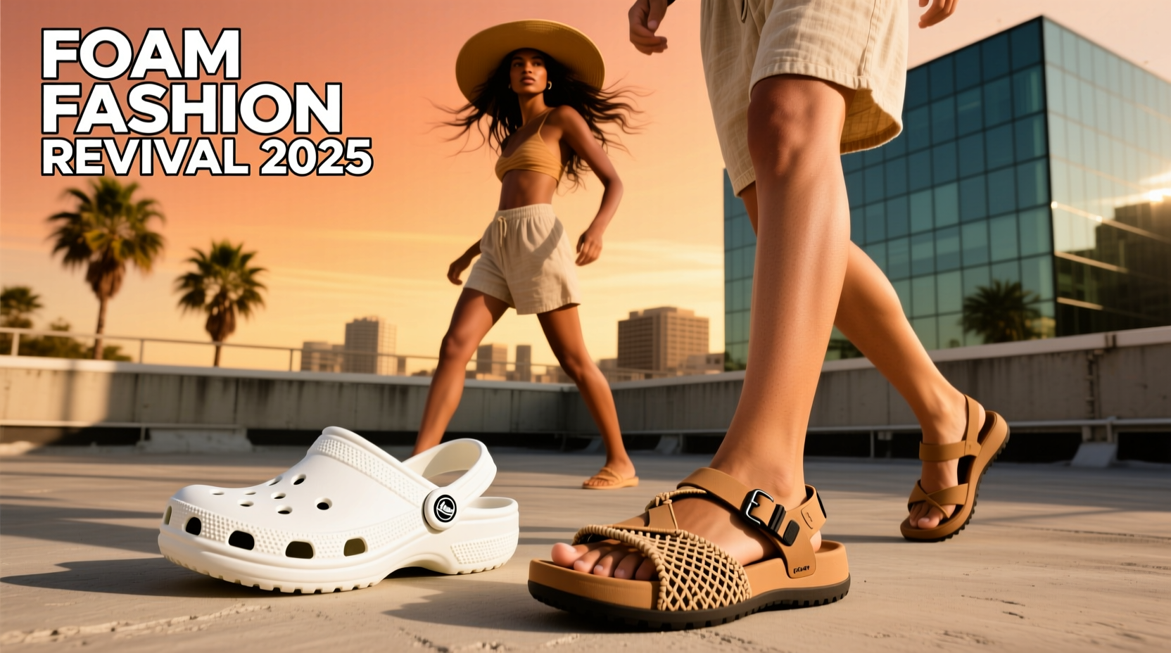 crocs vs teva sandals are foam shoes making a fashion comeback in summer 2025