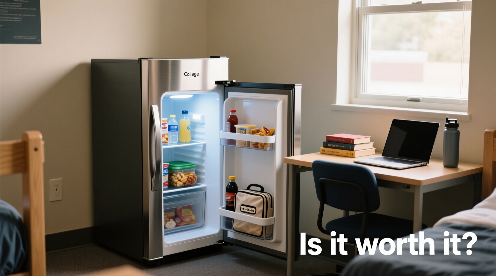 is a mini fridge worth it for college dorms or just a space hog