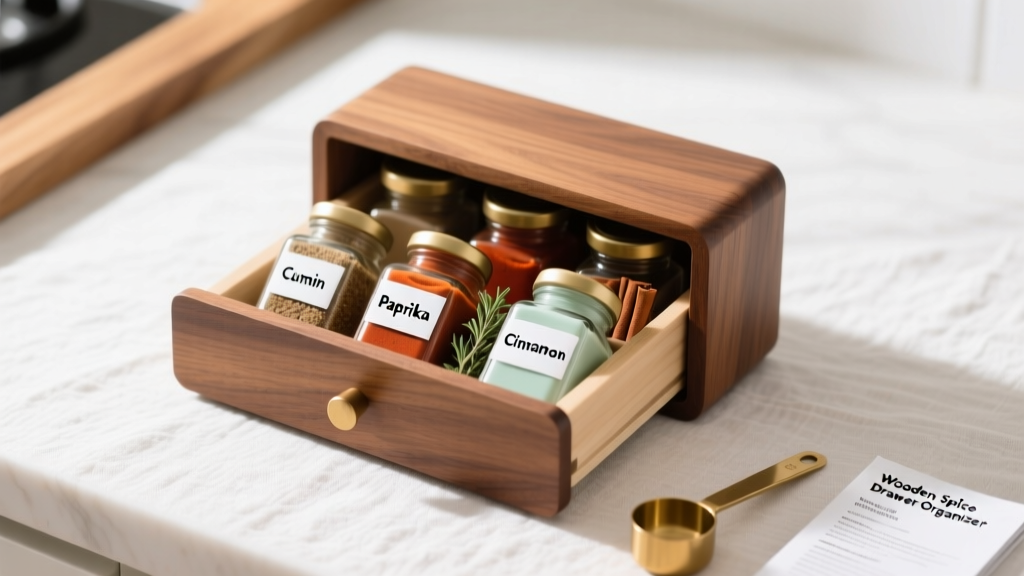 Wooden Spice Drawer Organizer: Buy & Install Guide