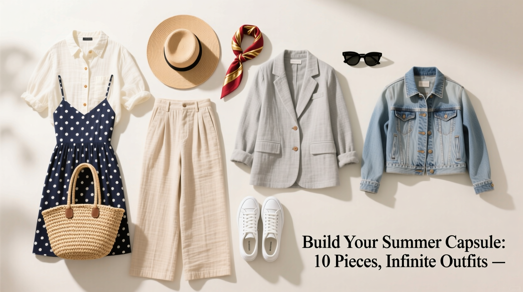 how to build a capsule wardrobe for summer with just 10 versatile pieces