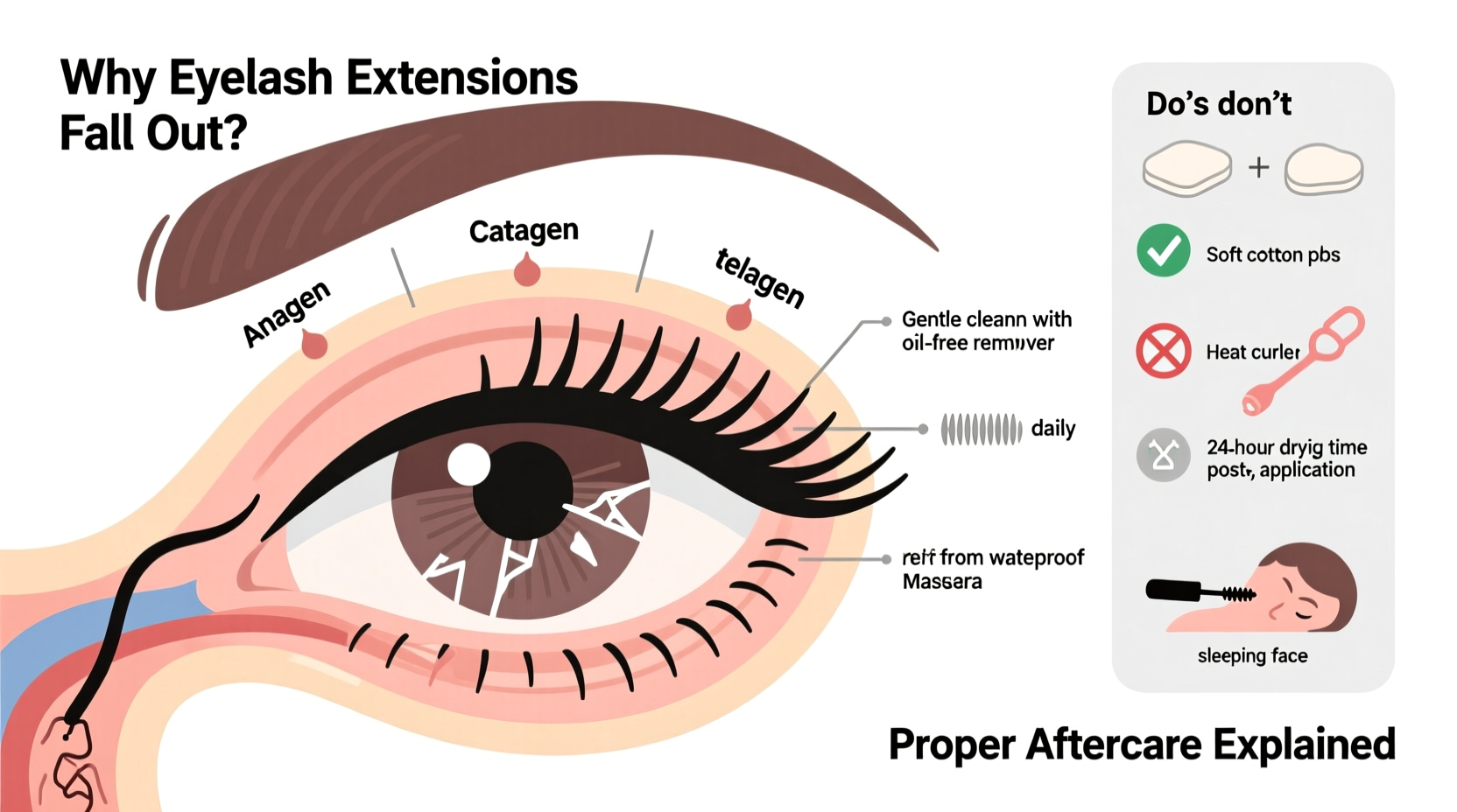 why do my eyelashes fall out after extensions proper aftercare explained