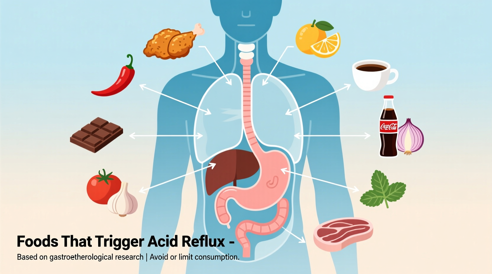 what foods trigger acid reflux