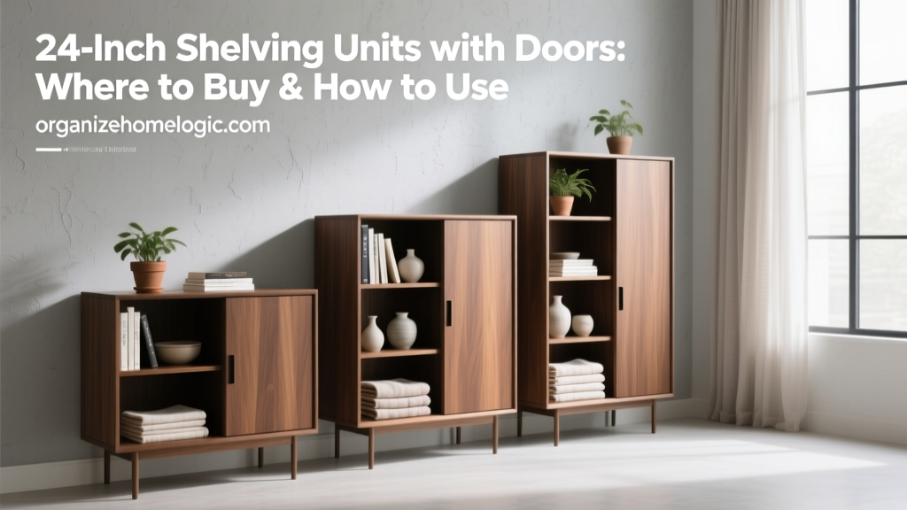 24-Inch Shelving Units with Doors: Where to Buy & How to Use
