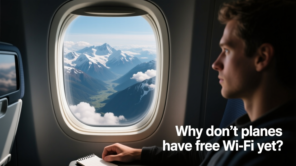 Why Don’t Planes Have Free Wi-Fi Yet? The Technical, Economic, and Regulatory Realities