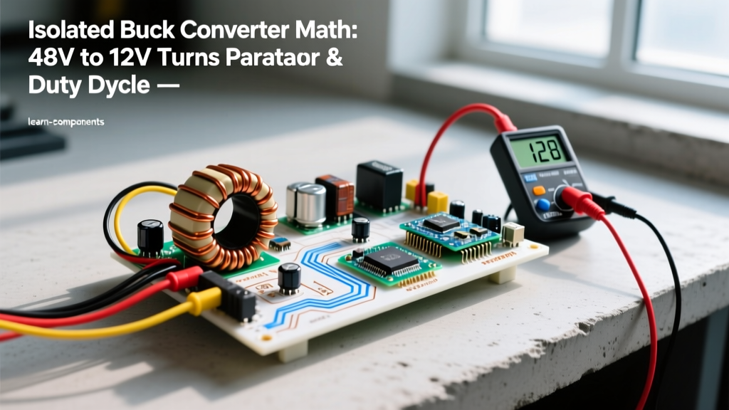 Isolated Buck Converter Math: 48V to 12V Turns Ratio & Duty Cycle