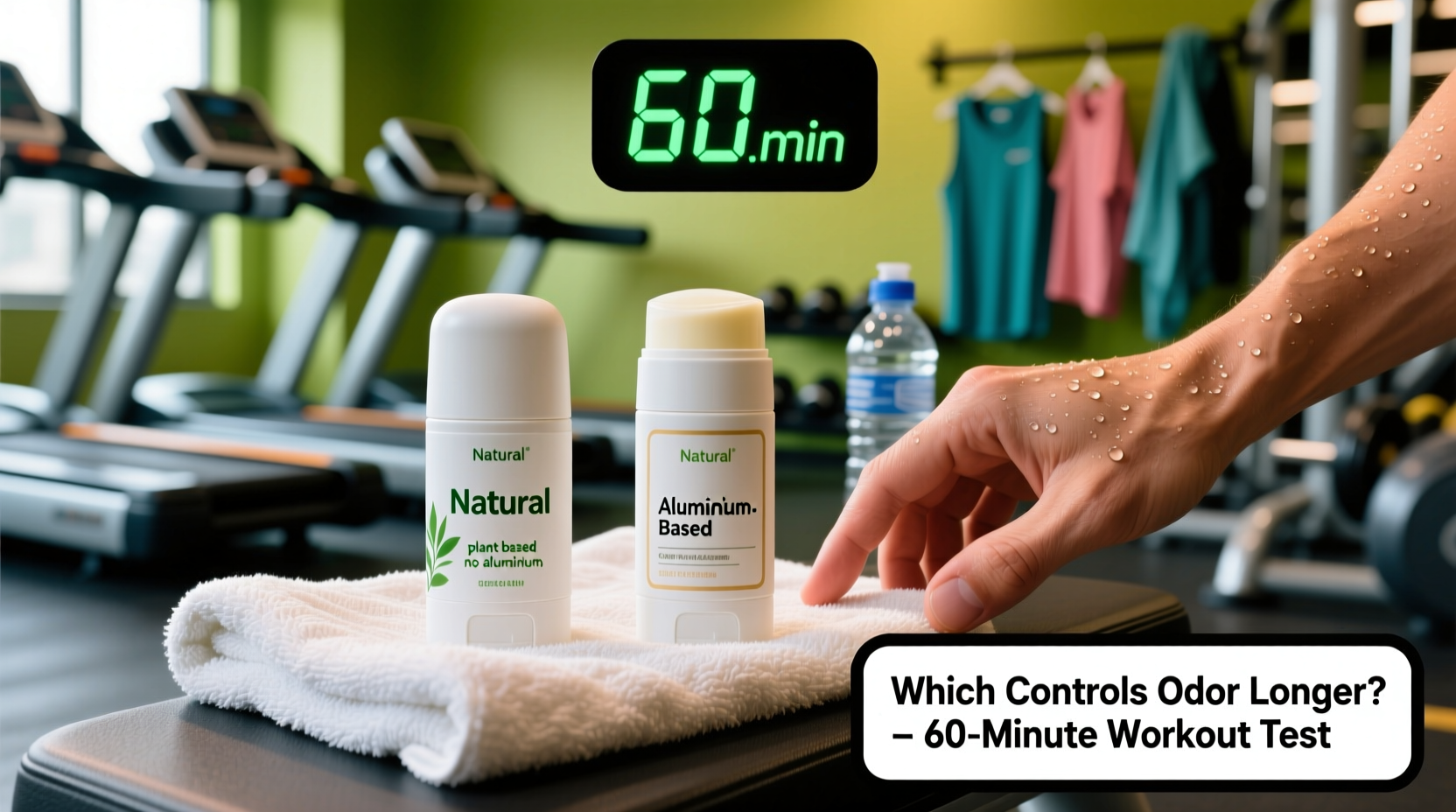 natural deodorant vs aluminum based which controls odor longer during workouts
