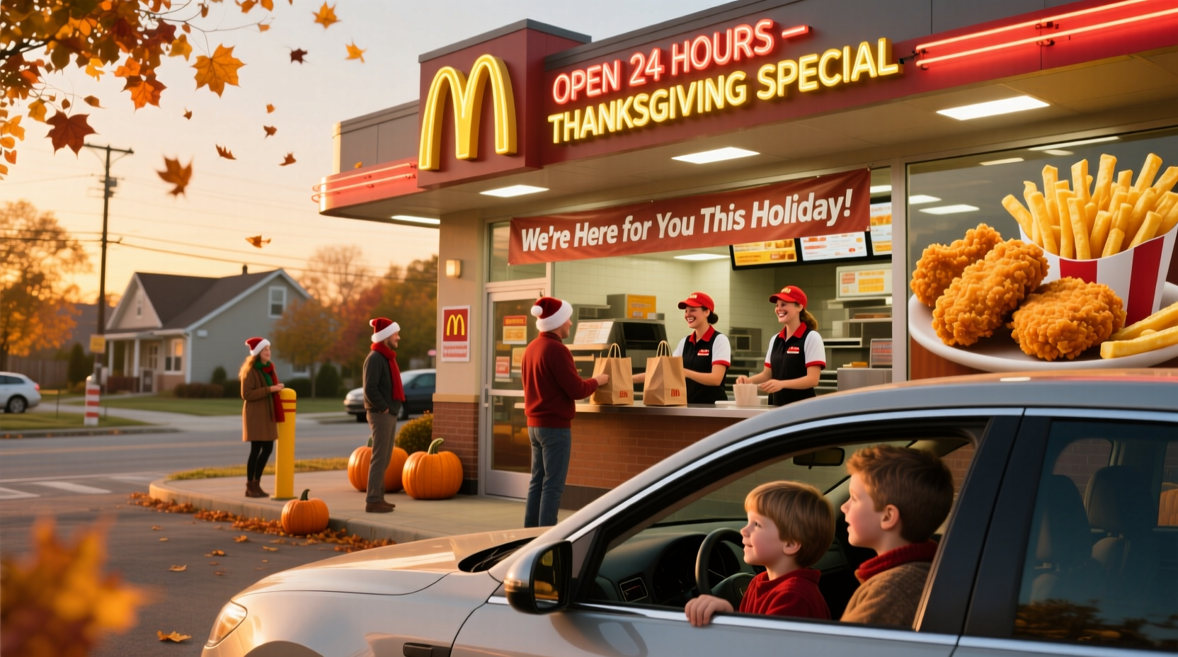 what fast food is open on thanksgiving