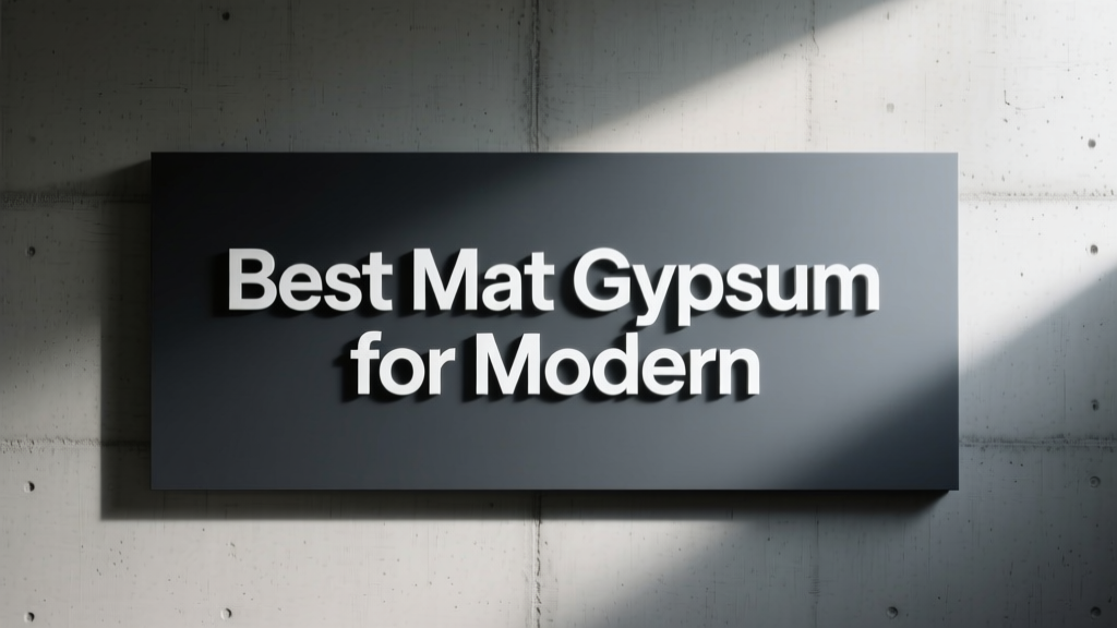 Best Mat Gypsum for Modern Interiors: Performance, Aesthetics, and Real-World Specifications