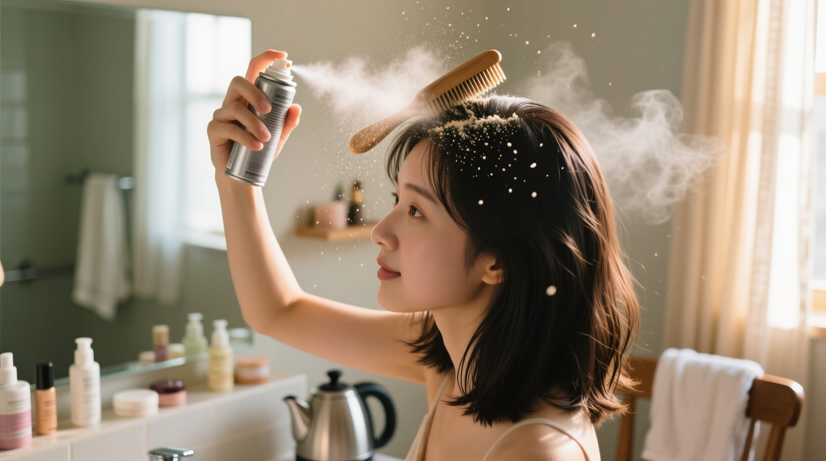 dry shampoo hack