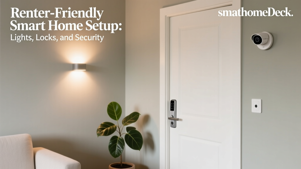 Renter-Friendly Smart Home Setup: Lights, Locks, and Security