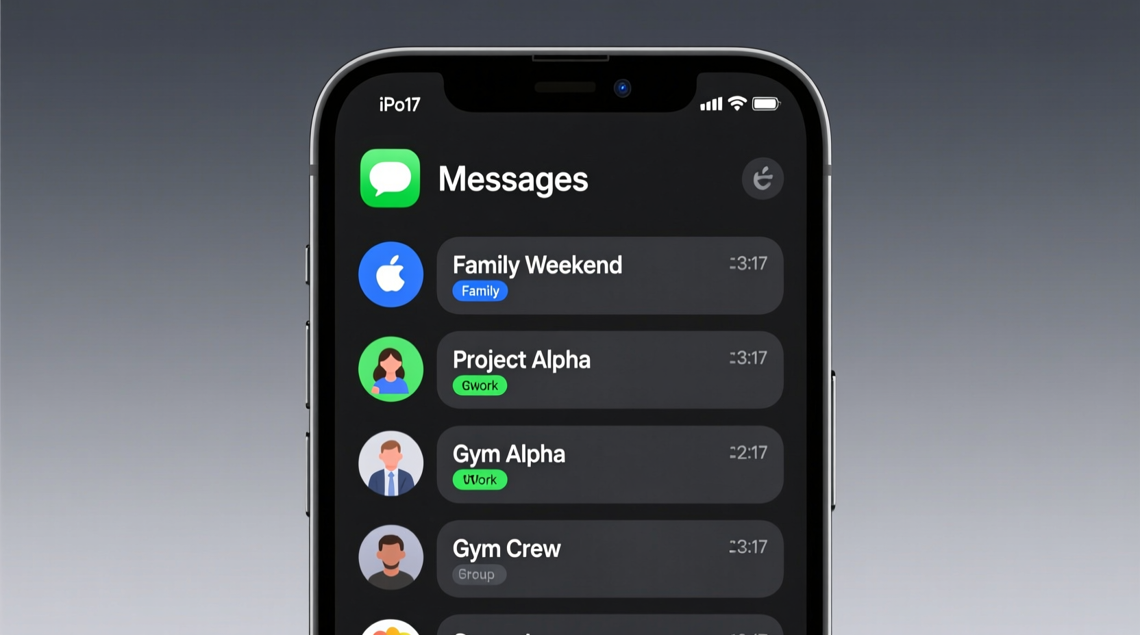 keep group messages organized on ios by naming them