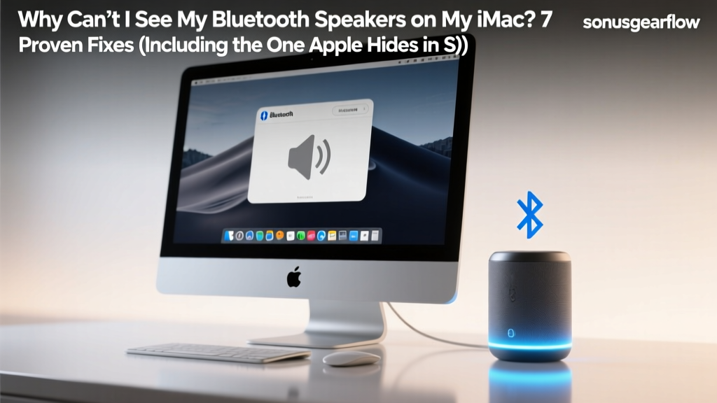 iMac Bluetooth Speakers Not Showing: 7 Fixes