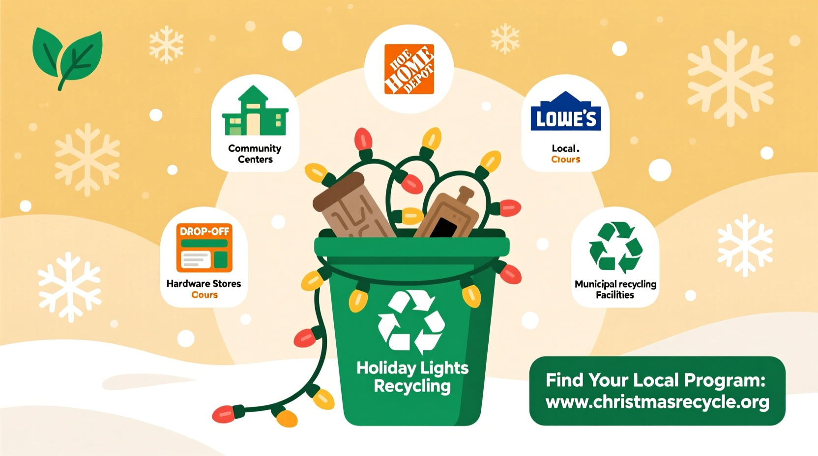 christmas light recycling programs where to dispose of old strings safely