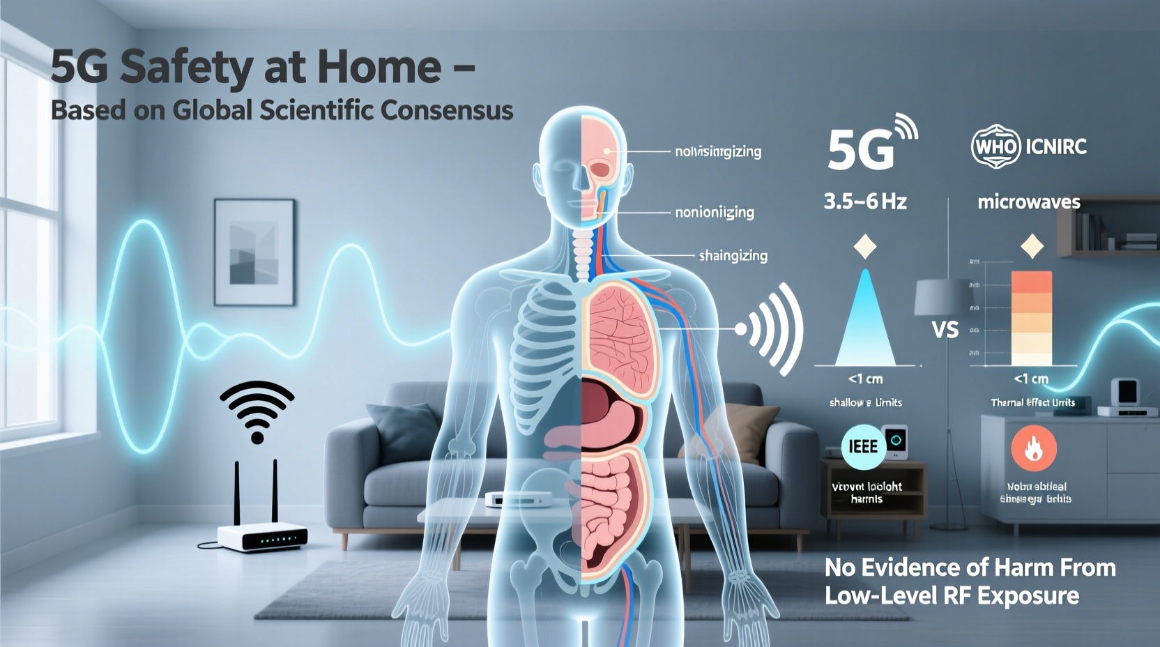 is 5g safe at home concerns addressed with scientific evidence