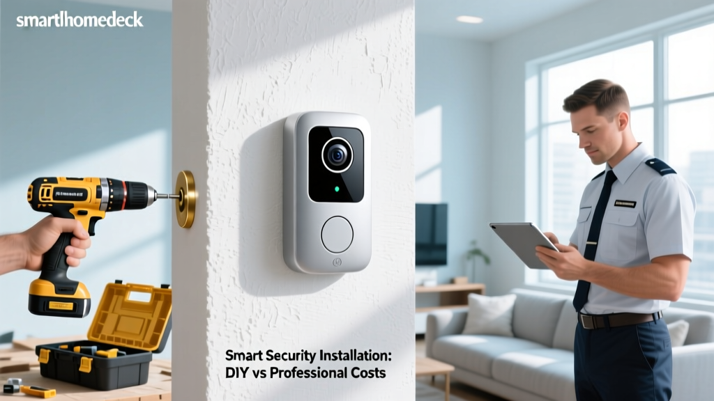 Smart Security Installation: DIY vs Professional Costs