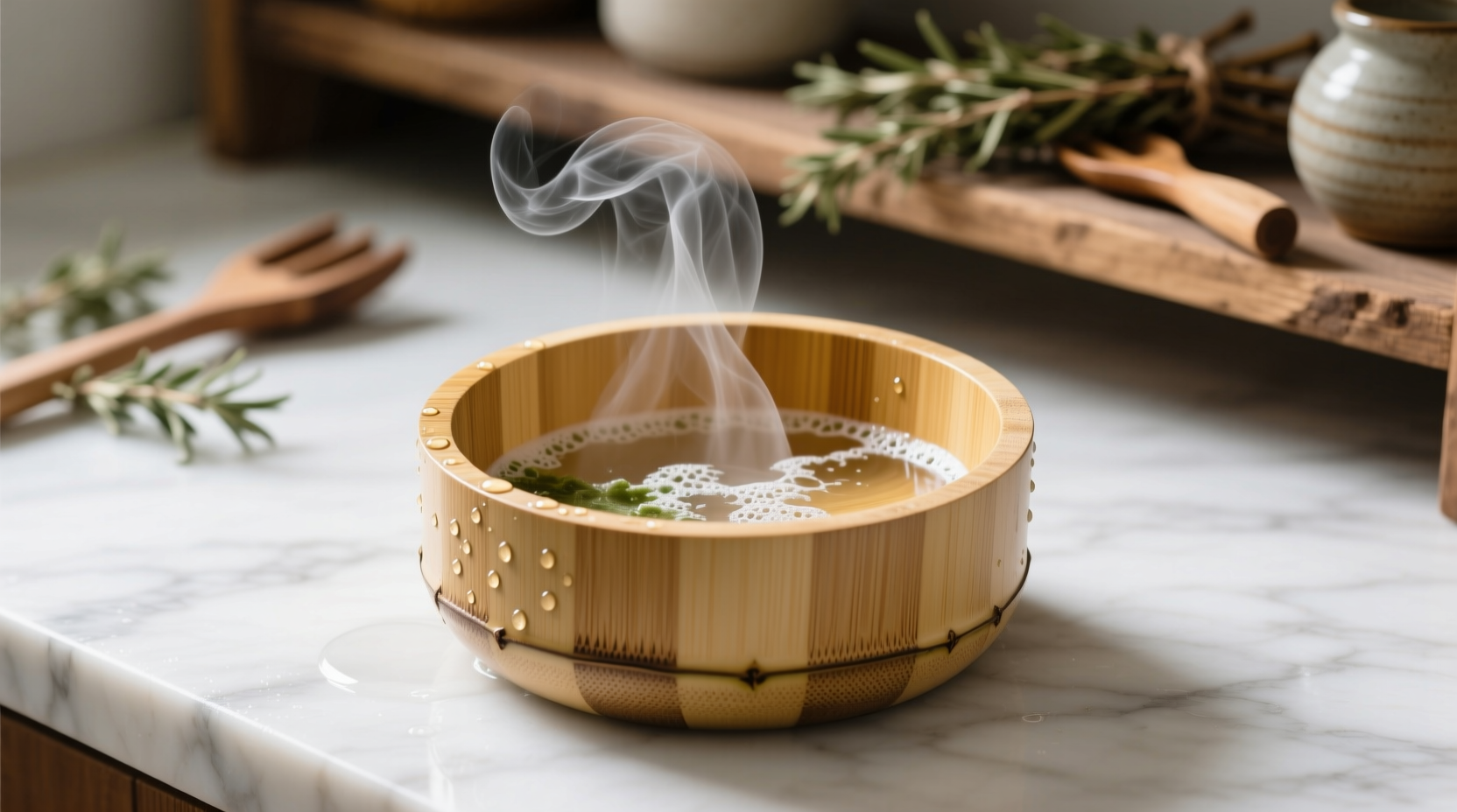 eco friendly bamboo bowl sanitization